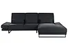 Corner Sofa IKAST Fabric Black Left Hand