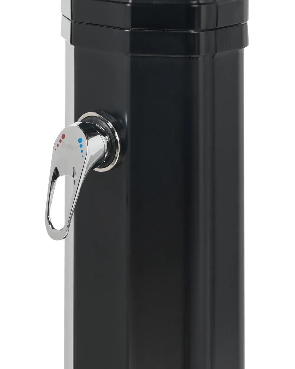 Freistehende solarbetriebene Gartendusche TOPOCALMA Schwarz_974645