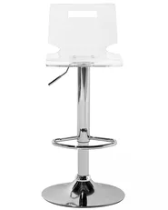 Set of 2 Bar Chairs MALTA Swivel Transparent_711601