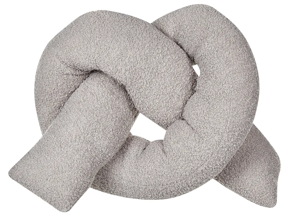 Dekokissen GLADIOLUS 172 x 14 cm Bouclé Grau Ohne Muster