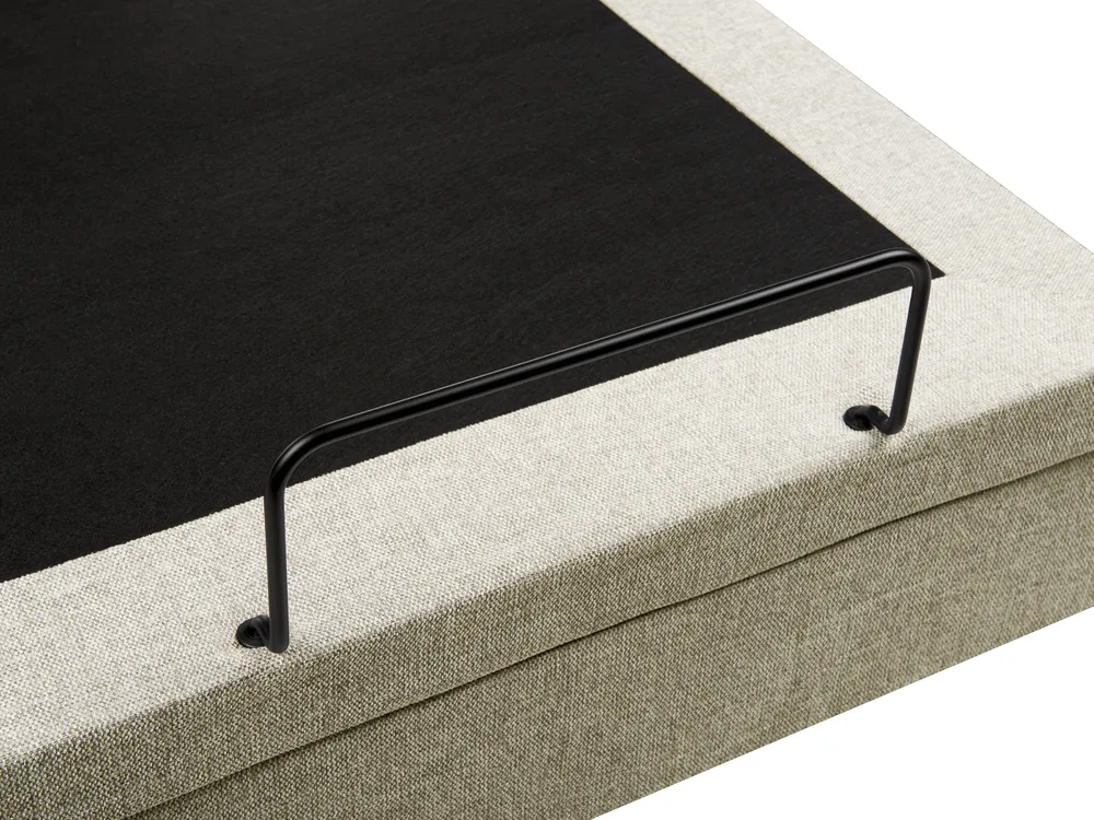 Bett verstellbar Stoff DUKE II 90 x 200 cm Beige_989014