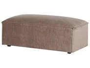 Modul Ecksofa 4-Sitzer HELLNAR mit Ottomane Stoff Hellbraun linksseitig_912404