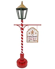 Christmas Decoration KAAVI 140 cm Post Lamp Red/ White_1173523