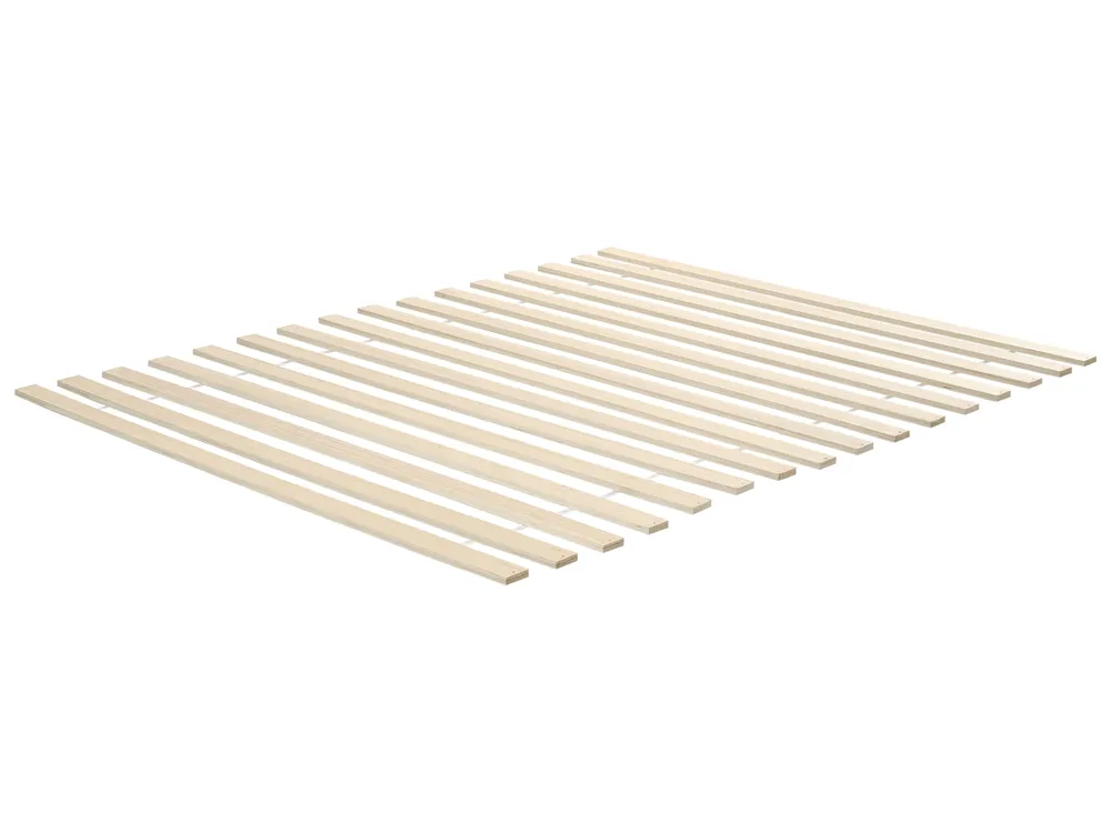 Bett mit Lattenrost Kiefernholz MERCURER 160 x 200 cm Hellbraun_1113469