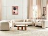 Sofa Set 5-Sitzer LEIREN Samtstoff Cremeweiß