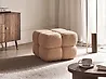 Pouf CALIENTE Bouclé Beige
