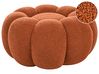 Pouf BEAUFORT Bouclé Braun