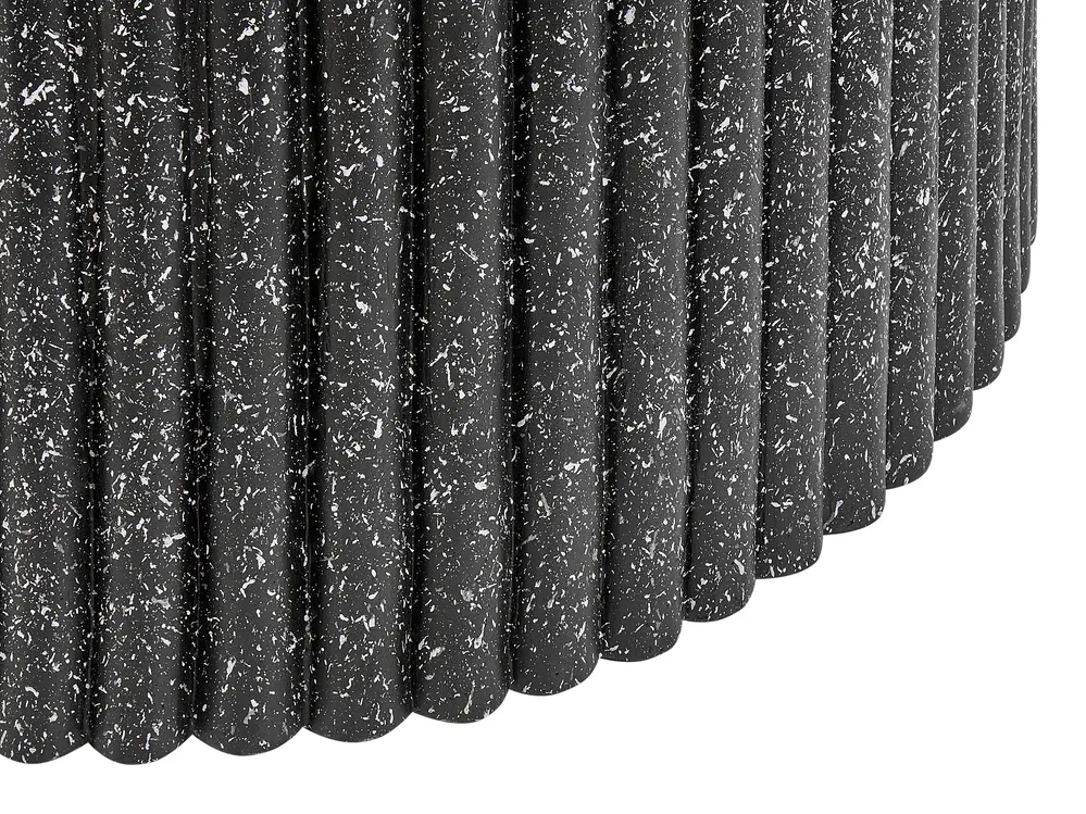 Coffee Table POZZA II 106 cm 106 cm Terrazzo Effect Black_918772