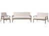 Sofa Set 6-Sitzer ESRUM Stoff Dunkelbraun / Beige