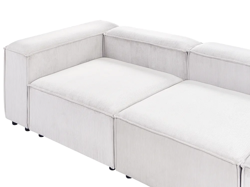Modul Ecksofa 4-Sitzer ARDAL Cord Cremeweiß rechtsseitig_1017696