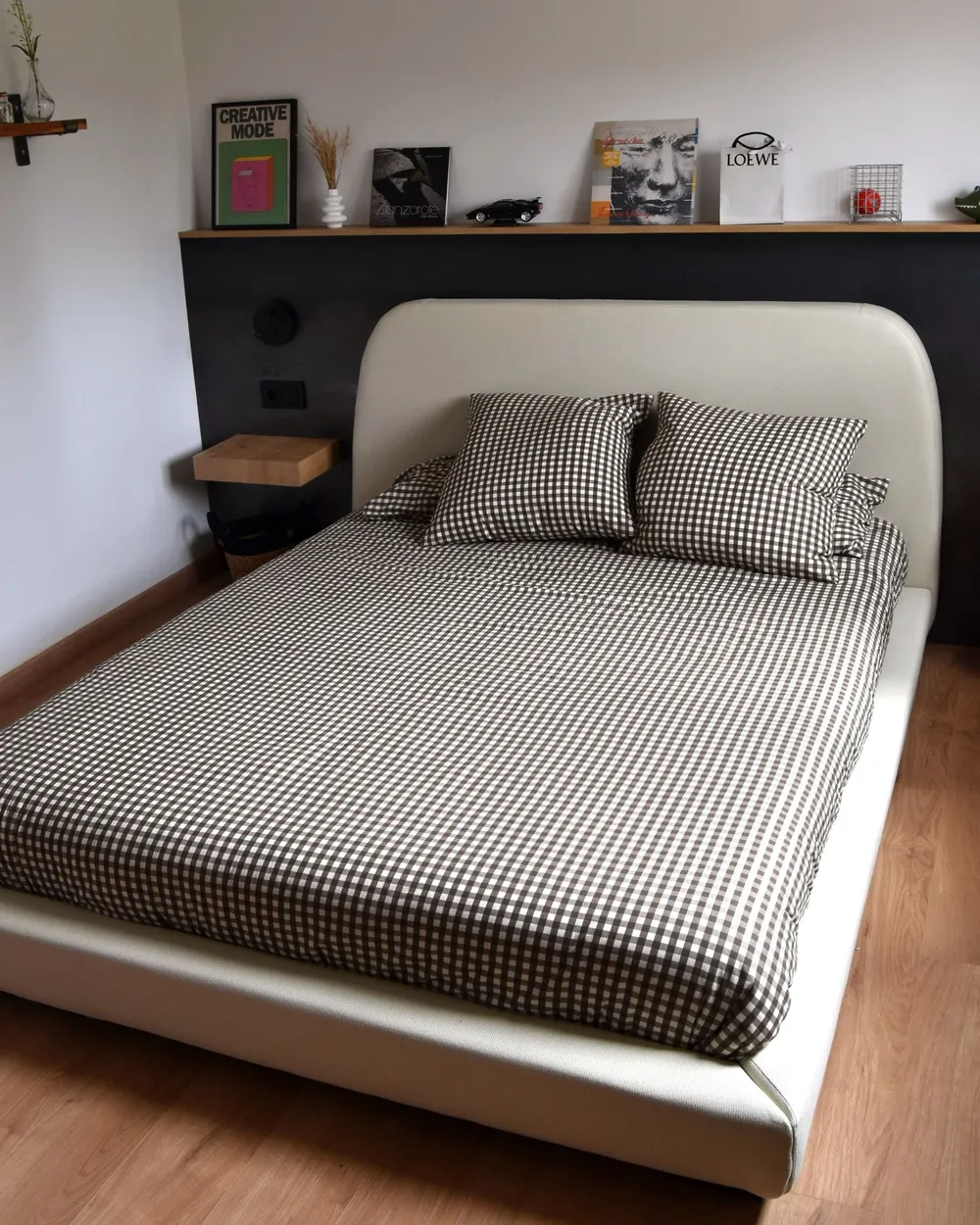 Bed Fabric ROISEL 160 x 200 cm (EU King Size) Light Beige_988112