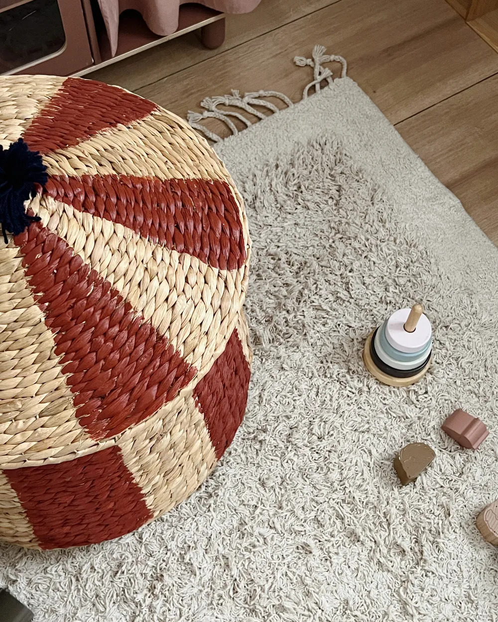 Rug BITLIS Light Beige 140 x 200 cm Cotton_921390