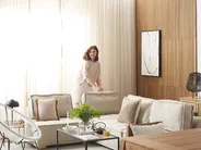 Dekokissen 2er Set GUZMANIA 45 x 45 cm Beige Ohne Muster_832087