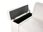 Eckschlafsofa 3-Sitzer HRISEY mit Stauraum Bouclé Weiß linksseitig_956006