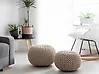Pouf CONRAD Baumwolle Hellbeige