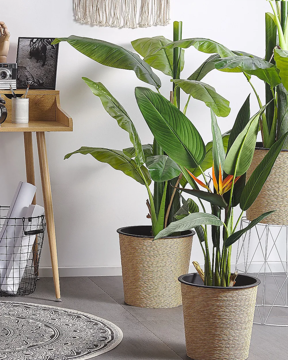 Kunstpflanze STRELITZIA TREE 115 cm Grün