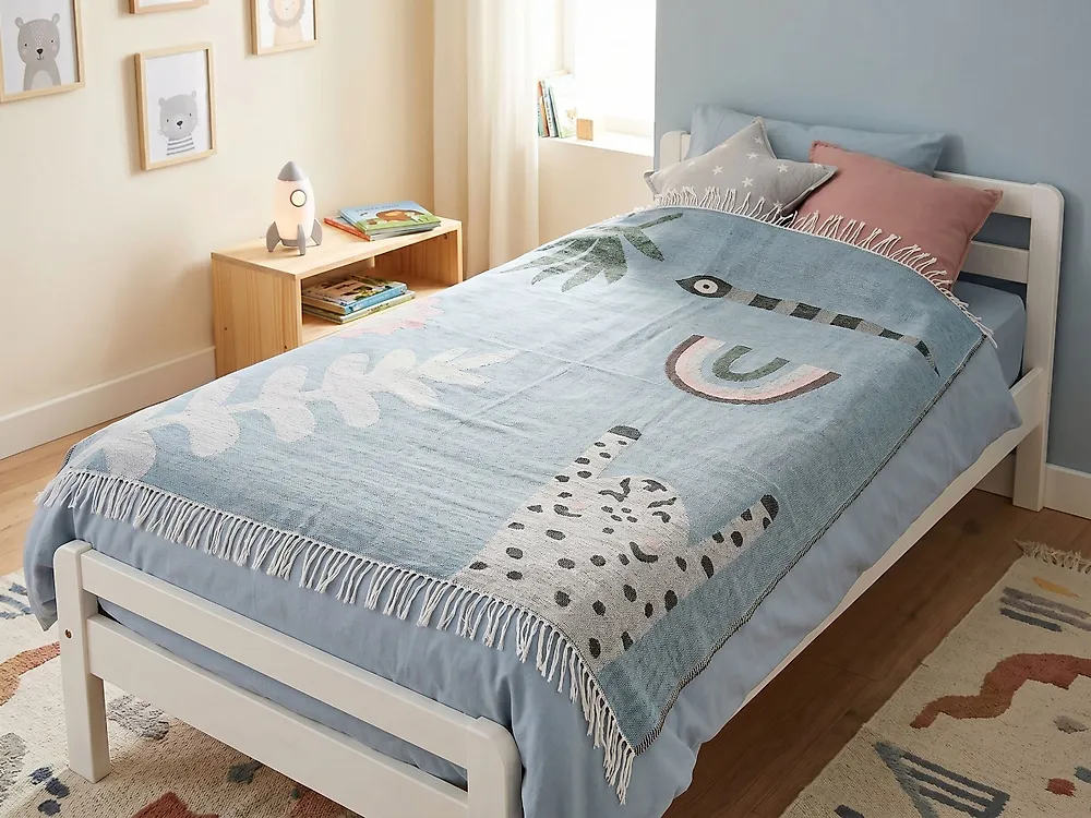 Kuscheldecke LIMGHA 130 x 170 cm Blau_1183500