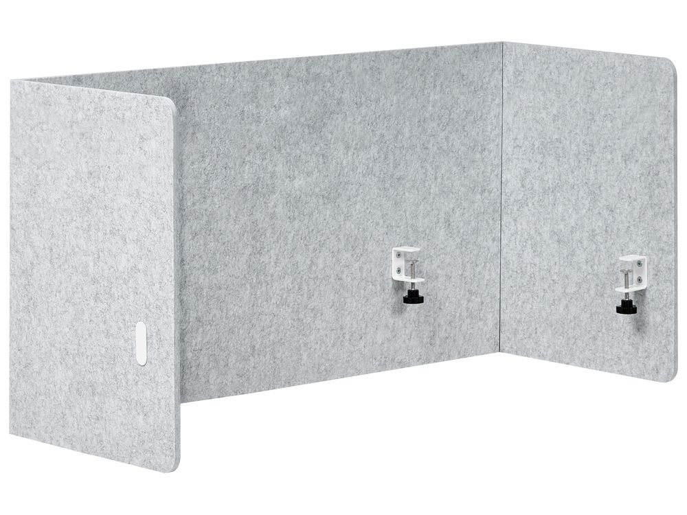 Desk Screen SOLOA 210 x 61 cm Grey