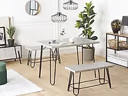 Esszimmer Set KEMPTON Hellgrau 4-Sitzer_1177937