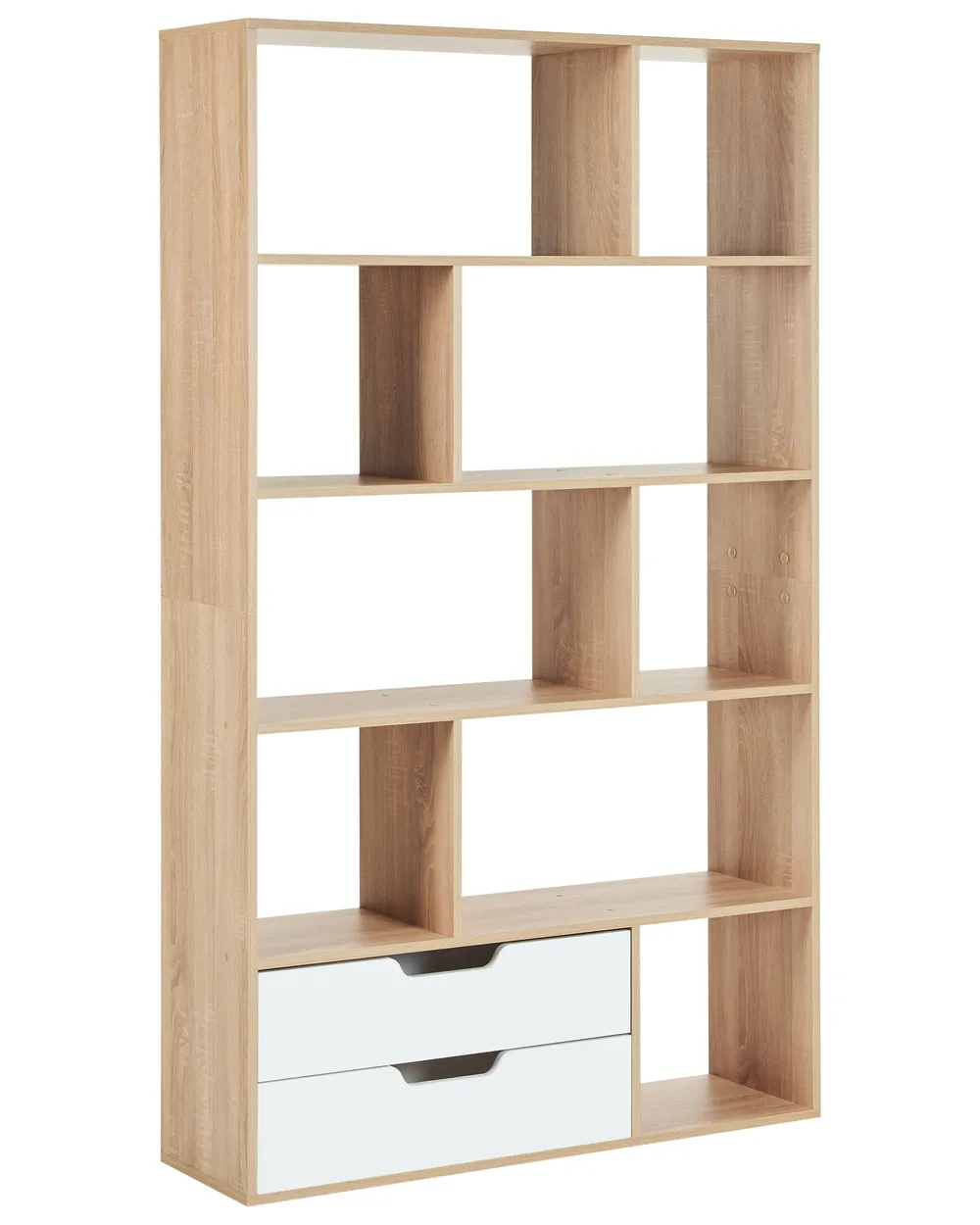 Bücherregal WADENA 185 cm Braun / Weiß