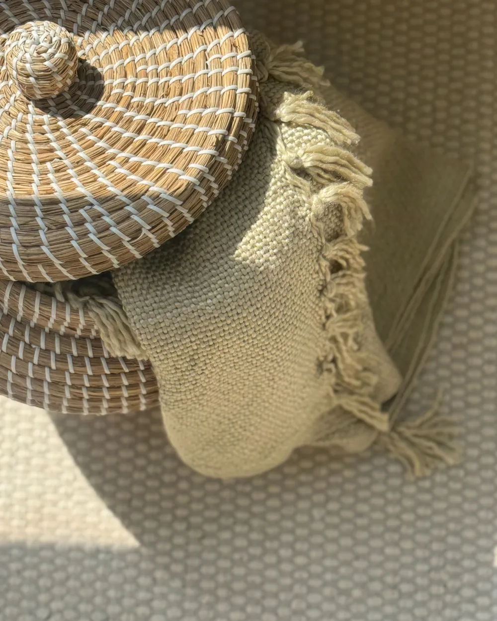 Blanket CHAOHANI Fabric 200 x 220 cm Beige_1012356