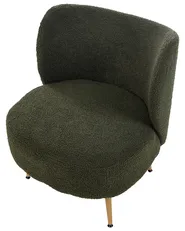 Armchair OTSBY II with Cushion Boucle Dark Green_942070