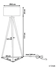 Stehlampe NITRA Eichenholz Weiß_799979