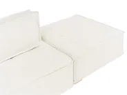 Modular Corner Sofa 5 Seater TIBRO Fabric Off-White Left Hand_1058202