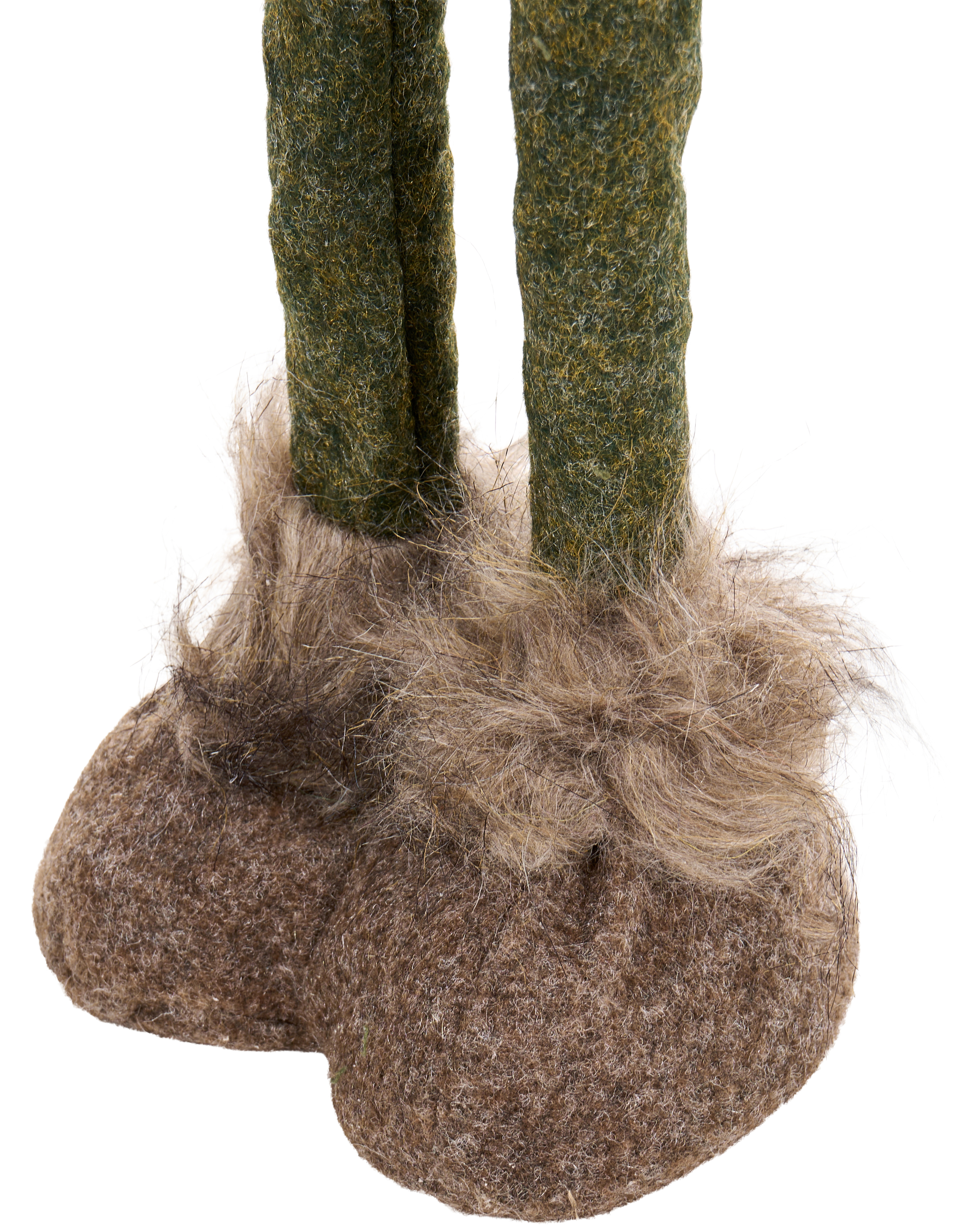 Weihnachtsdekoration 2er Set PORRAS 44-57/57-70 cm Zwerg Braun / Grün_1175004