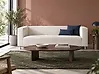 Sofa 3-Sitzer FLORO Chenillegewebe Cremeweiß