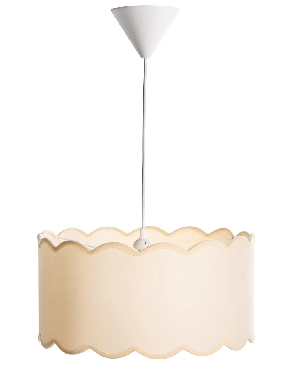 Hängeleuchte GAIREZI Metall Weiß / Beige_1027227