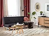 Schlafsofa 3-Sitzer FROYA Stoff Schwarz