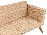 Lounge Set mit Tisch 5-Sitzer VITTORIA XL Polyrattan Cremeweiß_928523