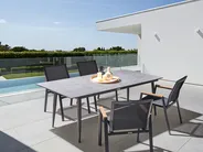 Gartentisch TOLENTINO 180 cm 90 cm Steinoptik Hellgrau_1029923