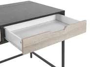 Schreibtisch JENA 120 cm 60 cm mit Schubladen Schwarz_790276