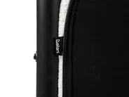 Himmelbett Bouclé DANNEMOIS 140 x 200 cm Cremeweiß_960931