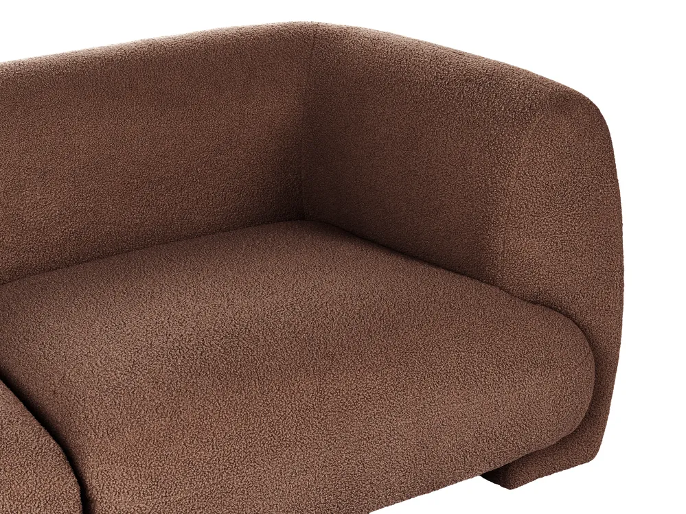 Modular Sofa 3 Seater MJALBI Boucle Brown_1075377