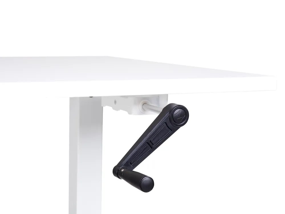 Schreibtisch manuell höhenverstellbar DESTINES 120 cm 72 cm Weiß_898776
