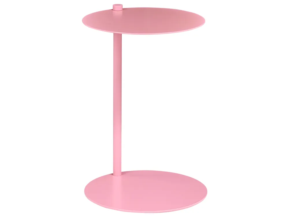 Beistelltisch KENSICO Metall Rosa