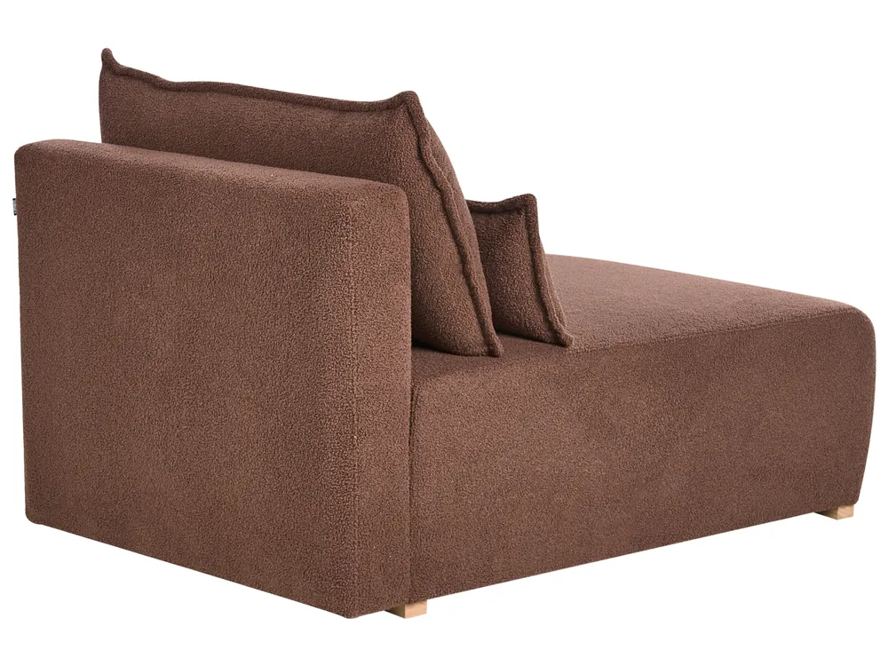 Modul Ecksofa NERBO Bouclé Braun linksseitig_1034421
