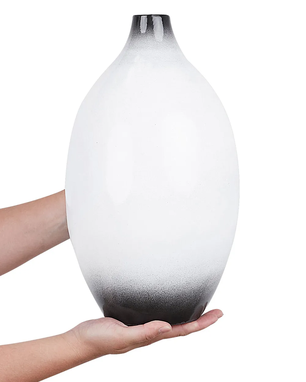 Decorative Vase BAEZA 36 cm Ceramic White_868653