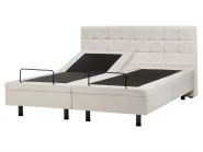 Bett verstellbar Stoff DUKE 160 x 200 cm Hellbeige_973424