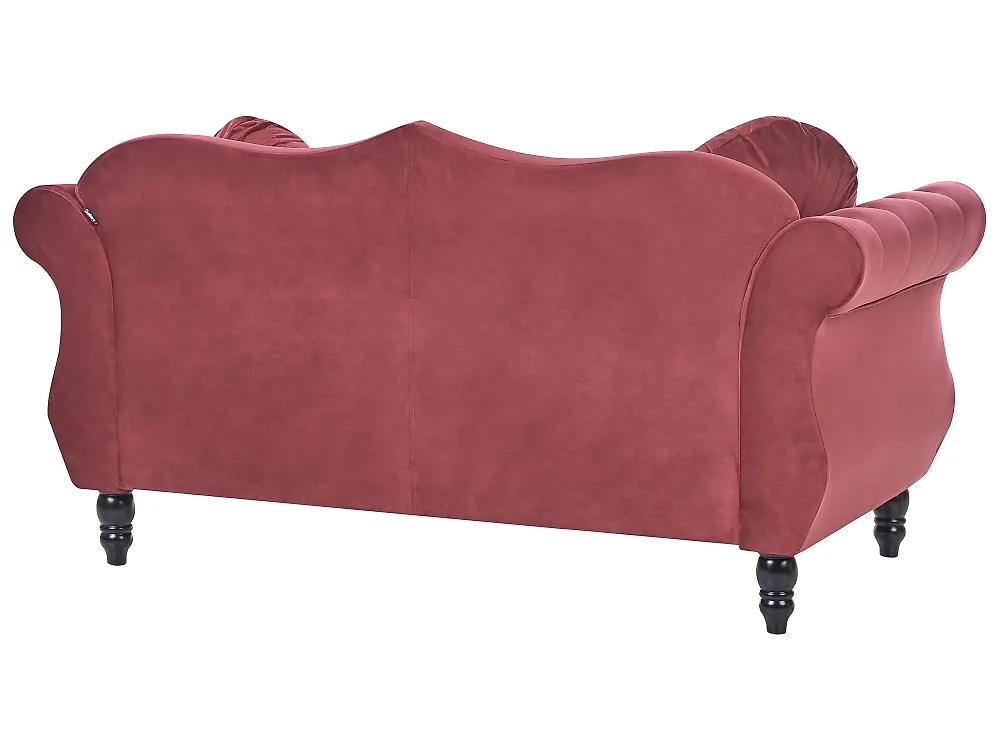 Sofa 2 Seater SKIEN II Velvet Dark Red_1171135