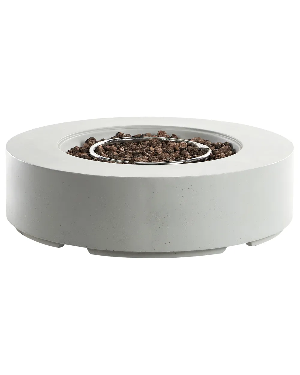 Gas Fire Pit PACAYA Concrete Light Grey