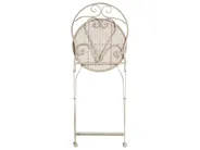 Bistro Set Folding FOLELLI Metal Light Beige_1002018