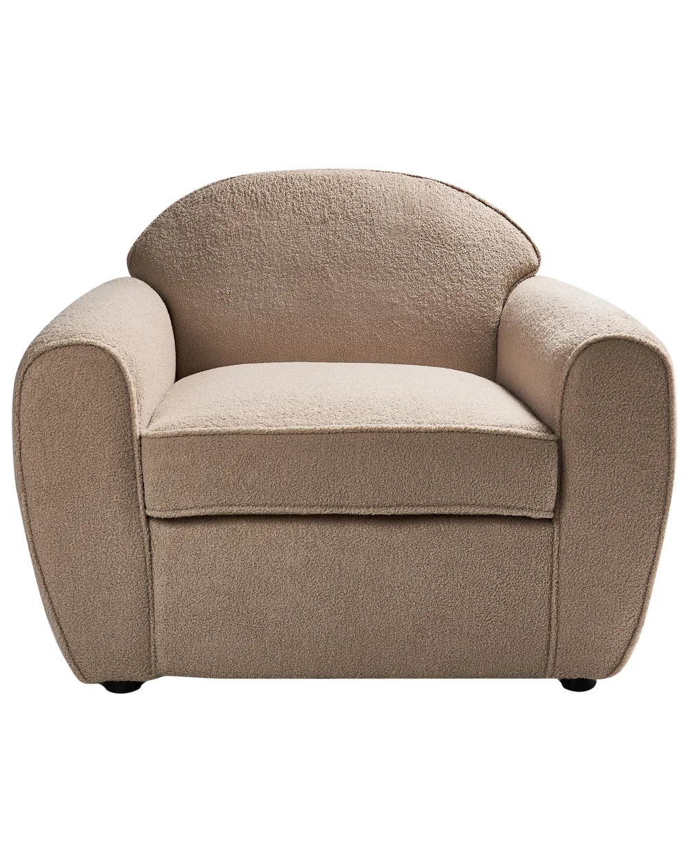 Armchair ELLEDE Boucle Light Brown_959899