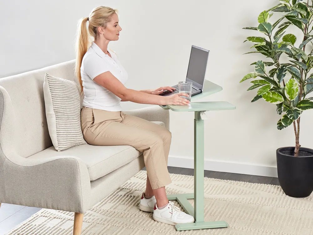 Laptoptisch manuell höhenverstellbar SCHOLA 70 cm 40 cm Hellgrün_946087
