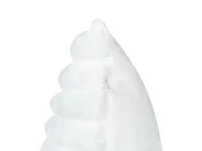 Dekokissen 2er Set RAKYA 45 x 45 cm Webpelz Weiß Streifenmuster_917552