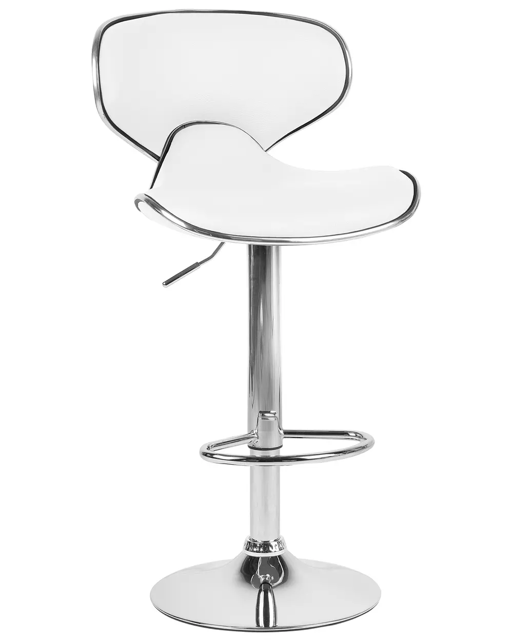 Set mit 2 Barstühlen CONWAY drehbar Kunstleder Weiß_743446