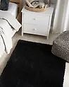 Zottelteppich EVREN Schwarz 80 x 150 cm
